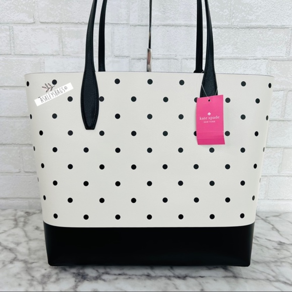 Kate Spade X Disney Minnie Mouse Tote & Coin Purse Keychain Bag Charm Set - Picture 4 of 16